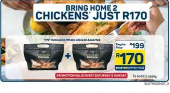 Pick n Pay Hypermarket PnP Rotisserie Whole Chicken Assorted offer