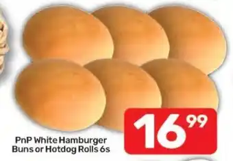 Pick n Pay Hypermarket PnP White Hamburger Buns or Hotdog Rolls offer