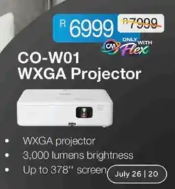 Computer Mania Epson CO-W01 WXGA Projector offer