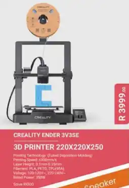 Computer Mania Creality Ender 3V3SE 3D Printer offer