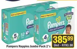J&E Cash and Carry Pampers Nappies Jumbo Pack offer