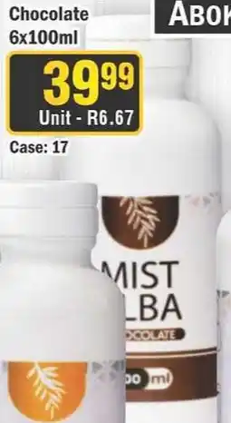 J&E Cash and Carry Abok Mist Alba Chocolate offer