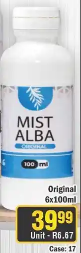 J&E Cash and Carry Abok Mist Alba Original offer