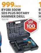 BUCO Ryobi 500W SDS Plus Rotary Hammer Drill 1245781 offer