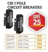 BUCO CBI 1 Pole Circuit Breaker (10A) 1301769 offer