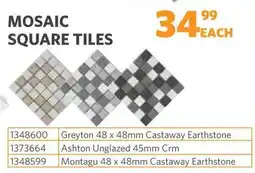 BUCO Mosaic square tiles offer