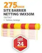 BUCO Site Barrier Netting 1MX50M (Yellow/Orange) 1367067 offer