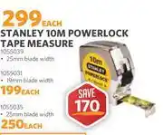 BUCO Stanley 10m Powerlock Tape Measure 25mm 1055039-Each offer