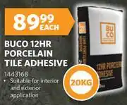 BUCO Buco 12 Hr Porcelain Adhesive 1443168-20Kg offer