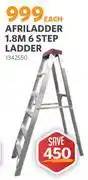 BUCO Afriladder 1.8m 6 Step Ladder 1342550 offer