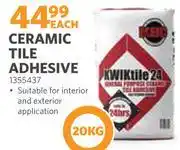 BUCO Ceramic Tile Adhesive 1355437-20Kg offer
