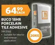 BUCO Buco 18 Hr Porcelain Adhesive 1443166-20Kg offer