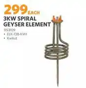 BUCO Spiral 3Kw Geyser Element 1153109 offer
