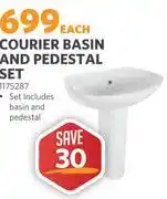 BUCO Courier Basin And Pedestal Set 1175287 offer