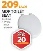 BUCO MDF Toilet Seat (White) 1078069 offer