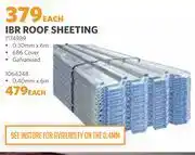 BUCO IBR Roof Sheeting (Galvanised) 0.30mm x 6m 1174989-Each offer