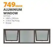 BUCO Aluminum Window (Bronze) 1480 x 590mm offer