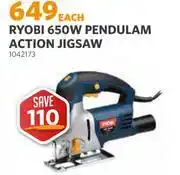 BUCO Ryobi 650W Pendulam Action Jigsaw 1042173 offer