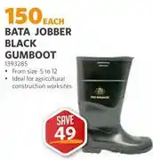 BUCO Bata Jobber Black Gumboot 1393285 offer