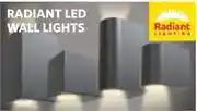 BUCO Radiant LED Wall Lights Round Black 2 x 7W 1436550 offer