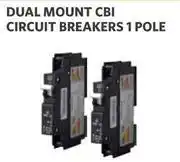 BUCO Dual Mount CBI Circuit Breakers 1 Pole 30A 3KA Breaker 1301772 offer