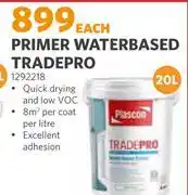BUCO Plascon 20L Tradepro Water Based Primer 1292218 offer