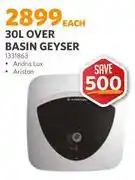 BUCO 30Ltr Over Basin Geyser 1331863 offer