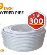 BUCO Multi Layered Pipe 15mm x 100m 1440518 offer
