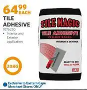 BUCO Tile Magic Tile Adhesive 1076230-20Kg offer