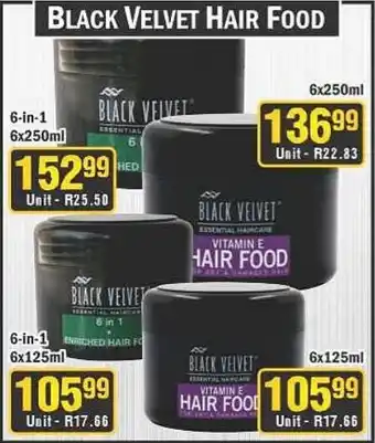 J&E Cash and Carry Black Velvet Hair Food offer