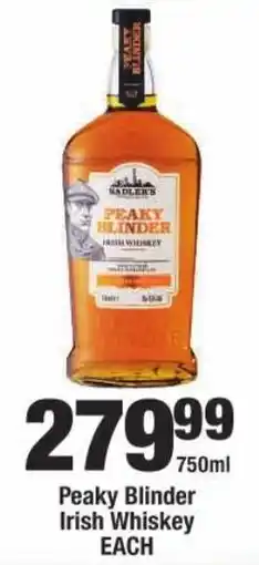 OK Liquor Peaky Blinder Irish Whiskey offer