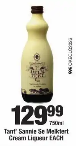 OK Liquor Tant' Sannie Se Melktert Cream Liqueur offer