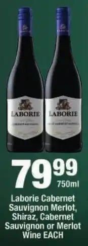 OK Liquor Laborie Cabernet Sauvignon Merlot offer