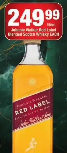 OK Liquor Johnnie Walker Red Label Blended Scotch Whisky offer