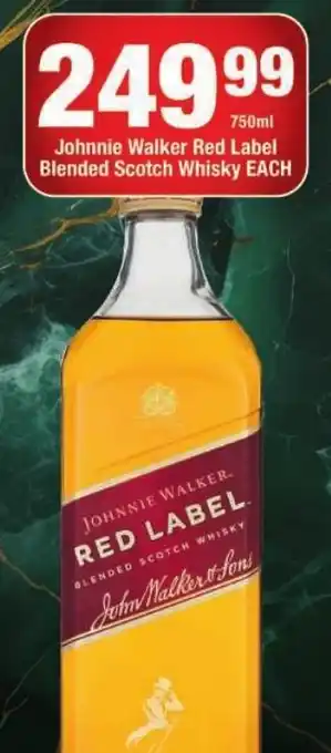 OK Liquor Johnnie Walker Red Label Blended Scotch Whisky offer