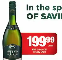 OK Liquor KWV FIVE Brandy offer