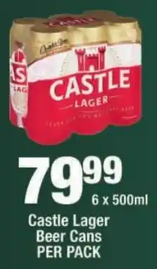 OK Liquor Castle Lager Beer Cans offer