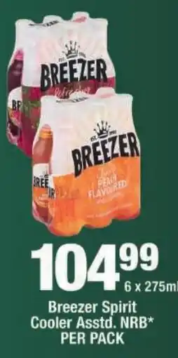OK Liquor Breezer Spirit Cooler Assorted offer