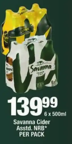 OK Liquor Savanna Cider offer