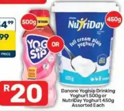 Pick n Pay Danone Yogisip Drinking Yoghurt or NutriDay Yoghurt Assorted offer