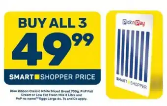 Pick n Pay Blue Ribbon Classic White Sliced Bread offer