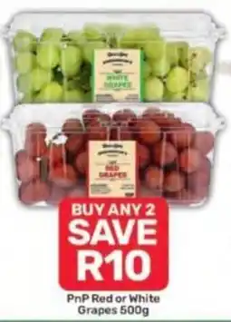 Pick n Pay PnP Red or White Grapes offer