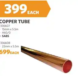 BUCO COPPER TUBE offer