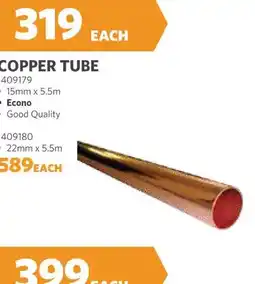 BUCO COPPER TUBE offer