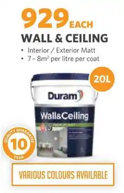 BUCO Duram Wall & Ceiling offer