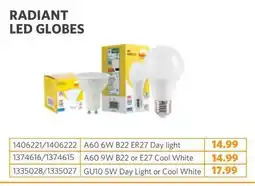 BUCO RADIANT LED GLOBES offer