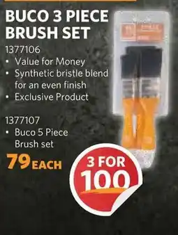 BUCO BUCO 3 PIECE BRUSH SET offer