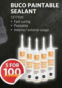 BUCO BUCO PAINTABLE SEALANT offer
