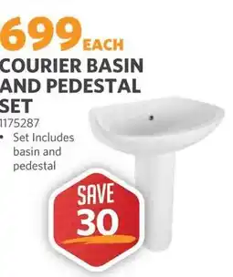 BUCO Courier Basin and Pedestal Set offer