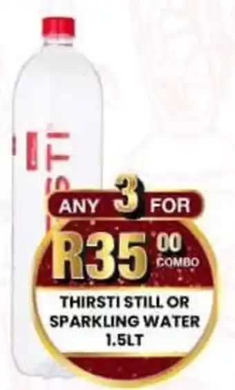 Take 'n Pay Thirsti Still or Sparkling Water offer